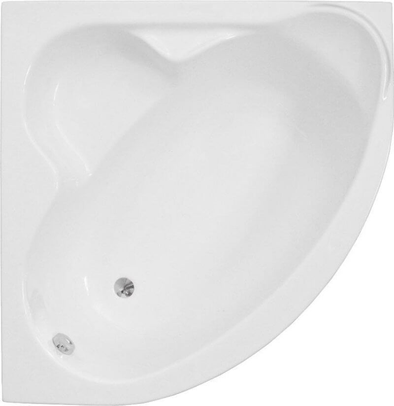 Polimat Standard Eckbadewanne 120x120 cm linksseitig weiß 00205