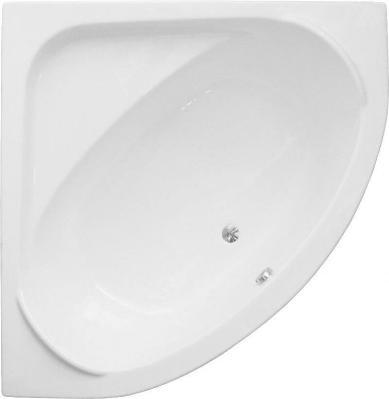 Polimat Standard Eckbadewanne 140x140 cm linksseitig weiß 00254