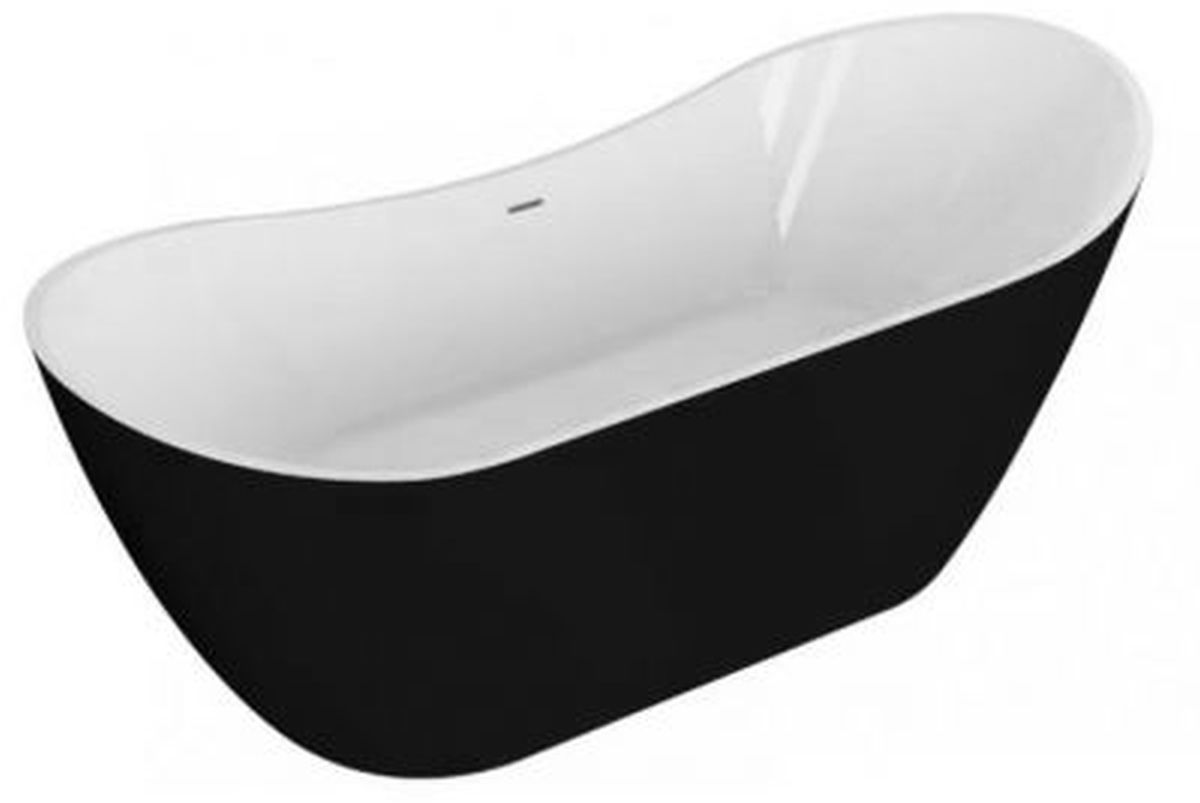 Polimat Abi Freistehende Badewanne 180x80 cm oval zweifarbig 00044