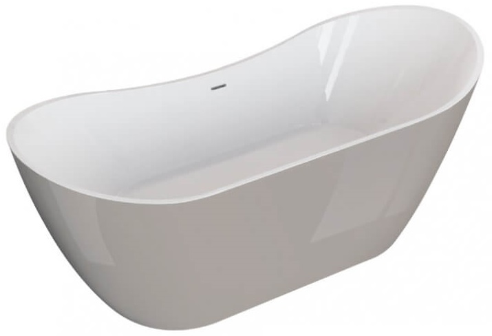 Polimat Abi Freistehende Badewanne 180x80 cm oval zweifarbig 00403