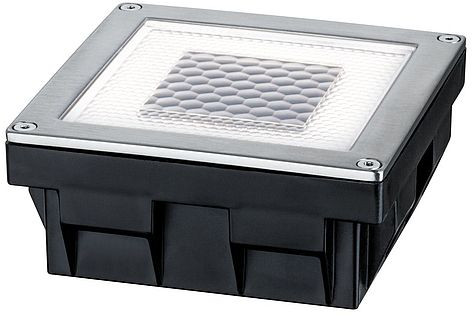 Paulmann Solar Cube Auflaufleuchte 1x0.24 W stahl-transparent 93774