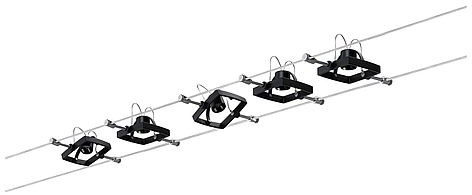 Paulmann Mac Kabelsystem 5x10 W schwarz 94290
