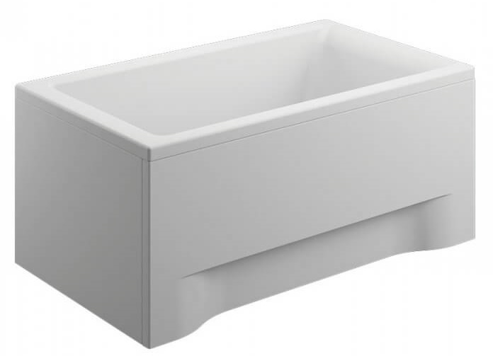 Polimat Capri Rechteckige Badewanne 100x70 cm weiß 00846