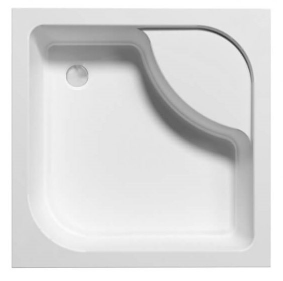Polimat Tenor Quadratische Duschwanne 90x90 cm weiß 00394