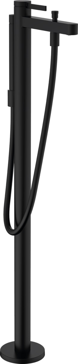 Hansgrohe Finoris Badewannen- und Duscharmatur freistehend schwarz 76445670