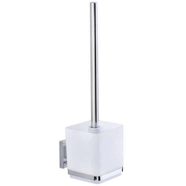 Wenko VL Quadro Klobürste am Saugnapf silber 22695100