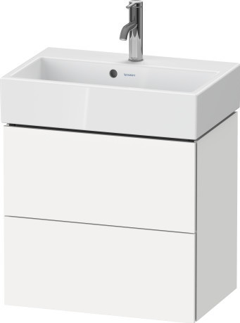 Duravit L-Cube Kabinett 58.4x39.1x54.4 cm Unterschrank hängend weiß LC621901818
