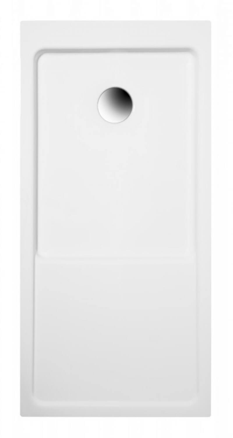 Polimat Mars Rechteckige Duschwanne 140x70 cm weiß 00435