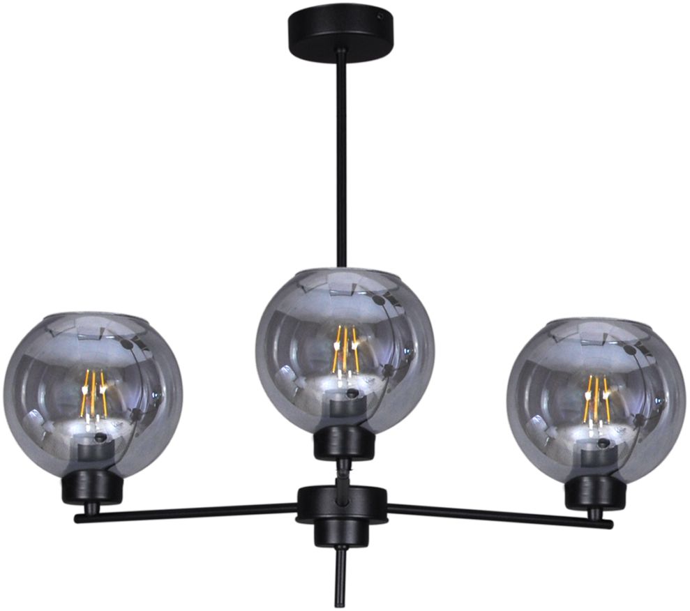 Kaja Aldar Deckenlampe 3x60 W schwarz-graphit K-4851