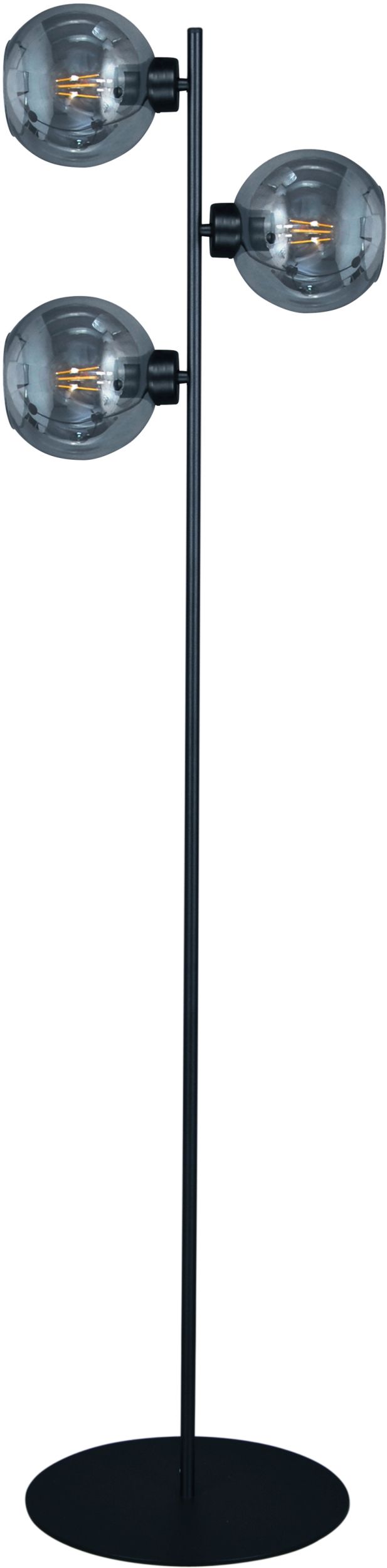 Kaja Aldar Stehlampe 3x60 W schwarz-graphit K-4854