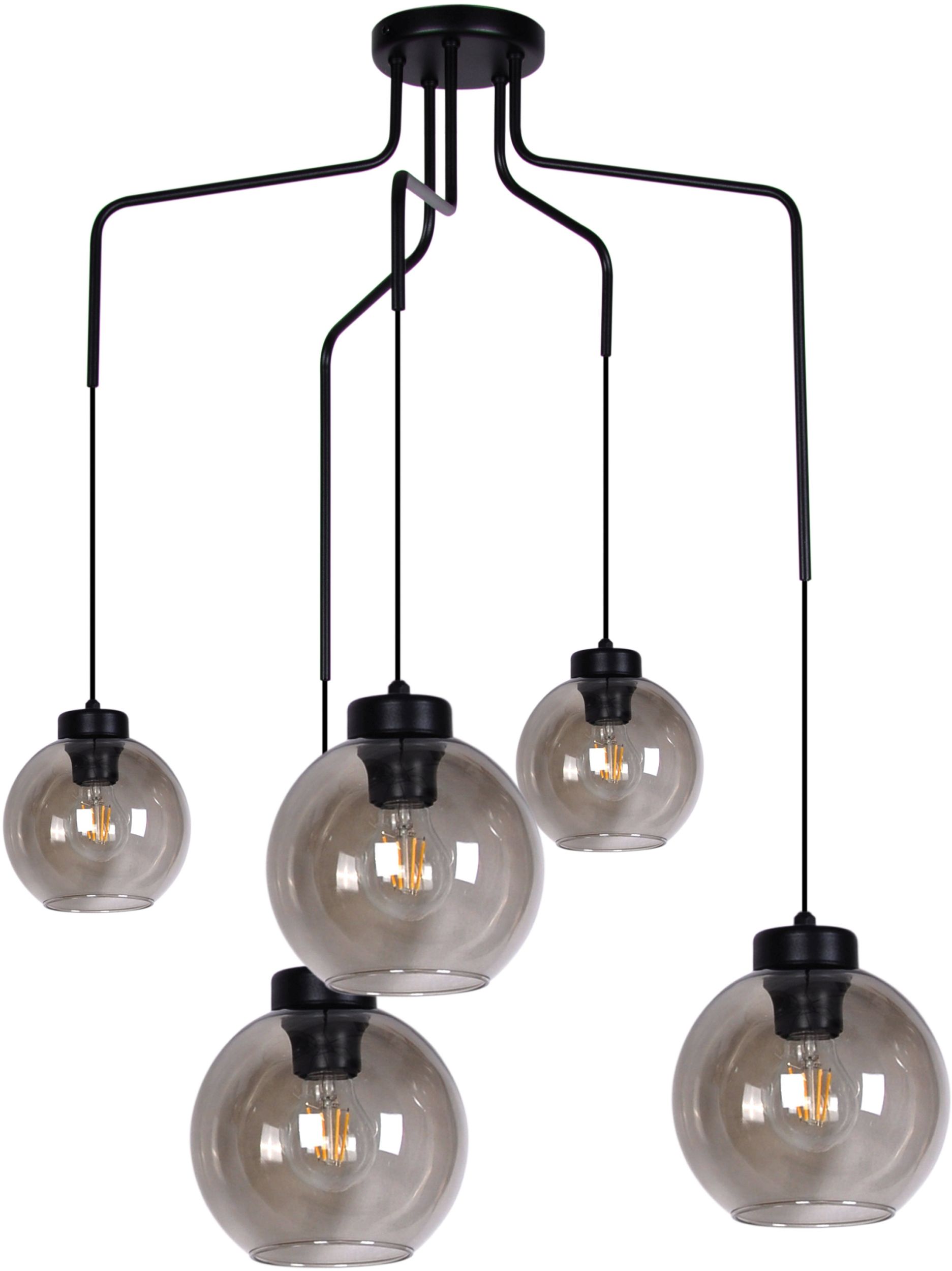 Kaja Horik Deckenlampe 5x60 W schwarz-graphit K-4875