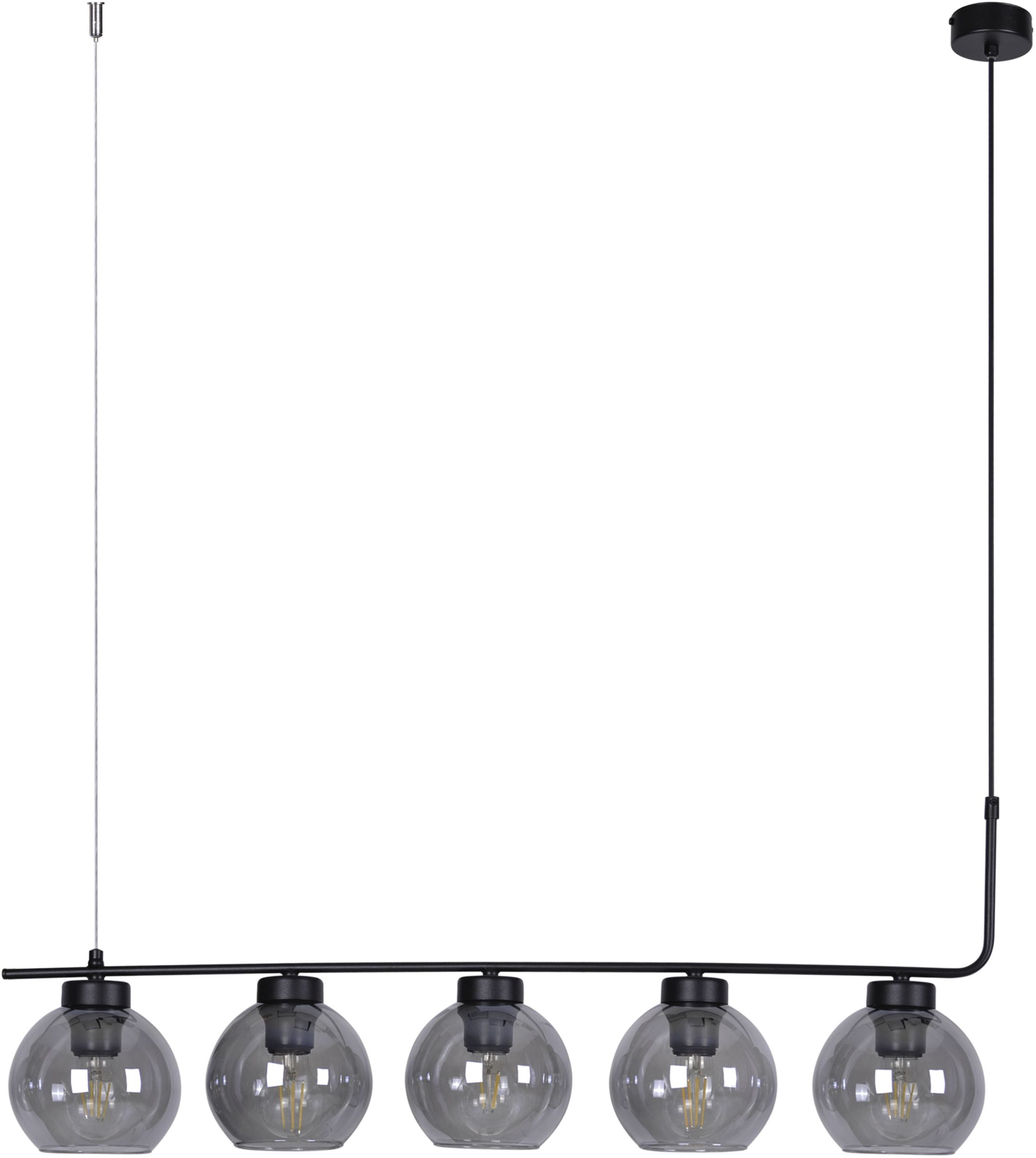 Kaja Torvi Pendelleuchte 5x60 W schwarz-graphit K-4882