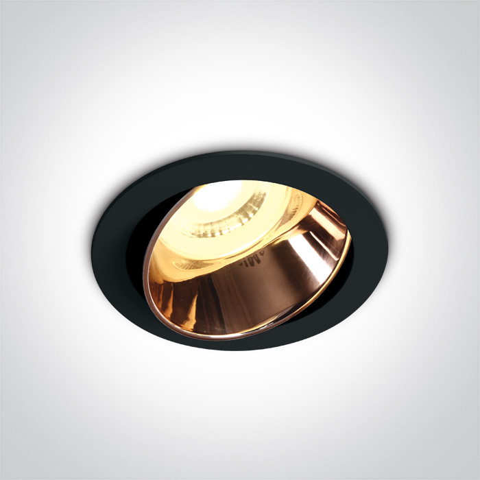 One Light Vitali Eingebaute Lampe 1x10 W schwarz-kupfer 11105M/B/CU