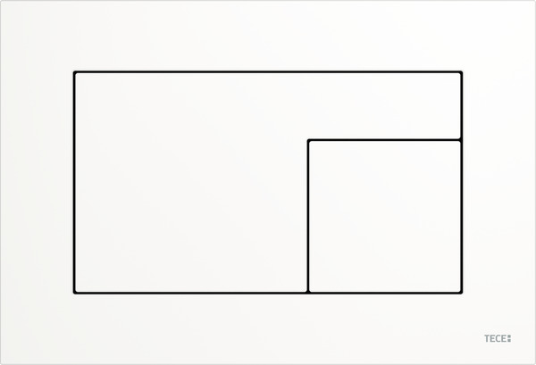 Tece Velvet Betätigungsplatte für Toilette weiß 9240735