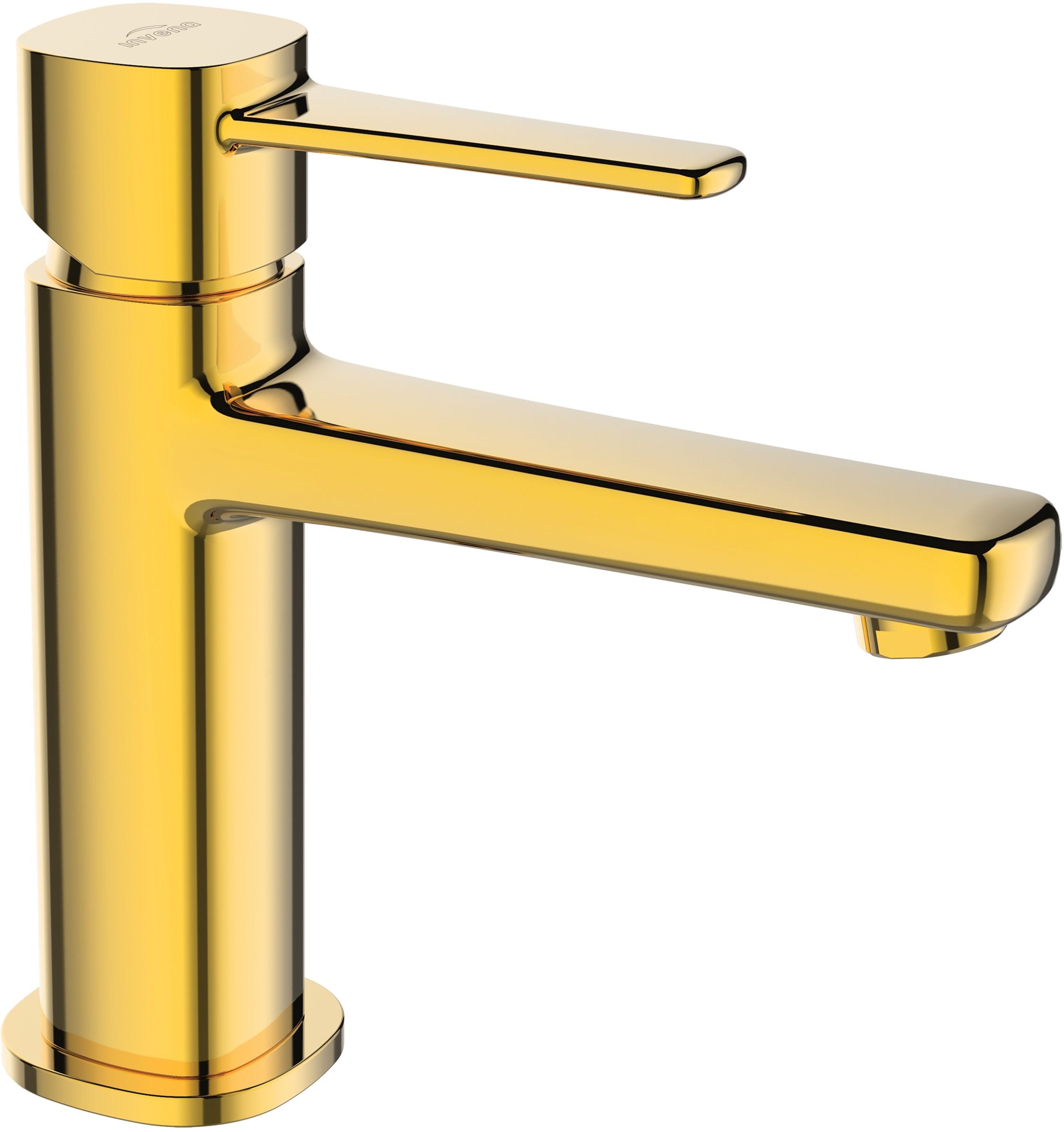 Invena Glamour waschbeckenhahn stehend gold BU-02-009