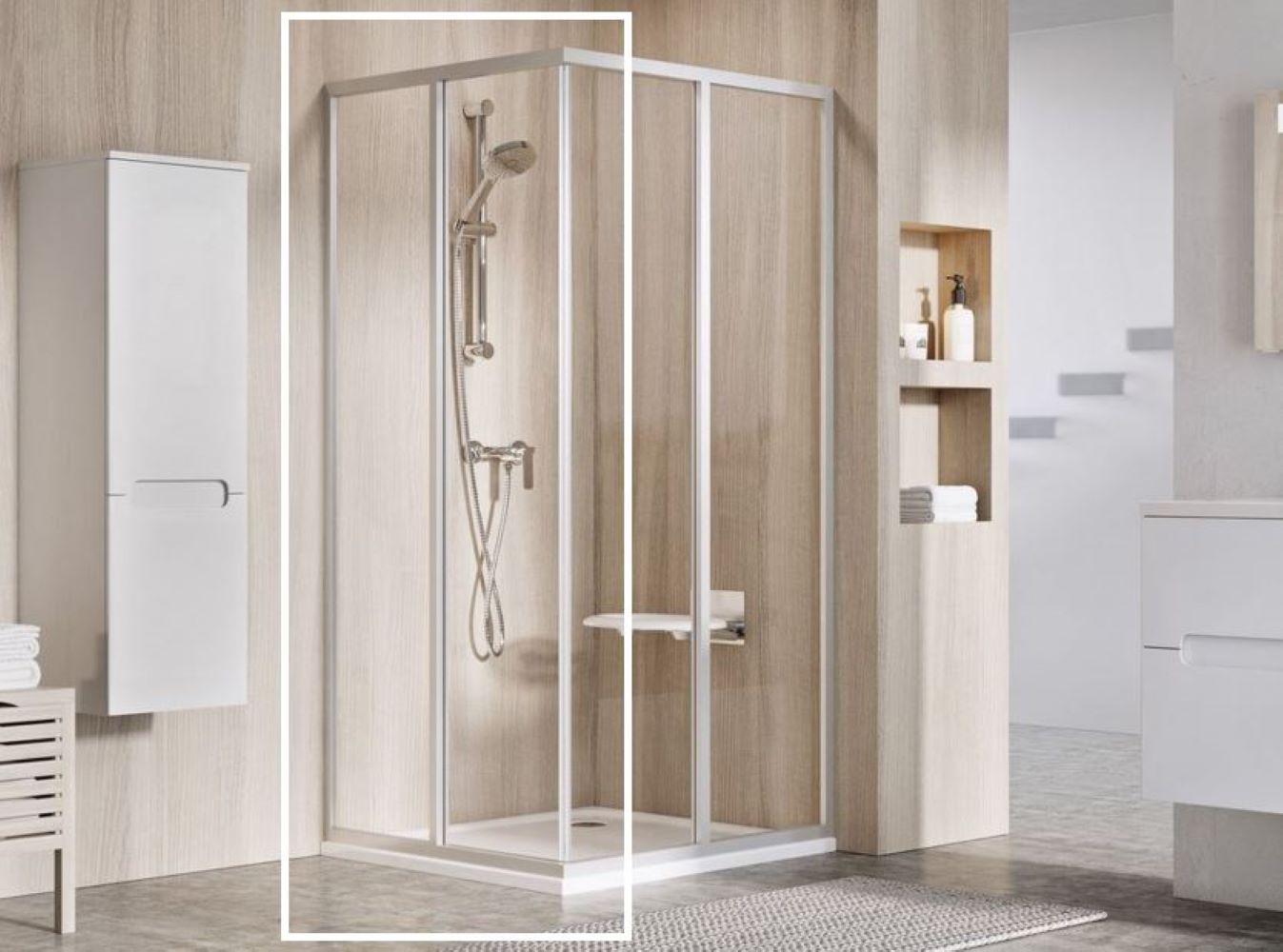 Ravak Supernova Duschtüren 75 cm Schiebe- satin Matte/durchsichtiges Glas 14V30UO2Z1