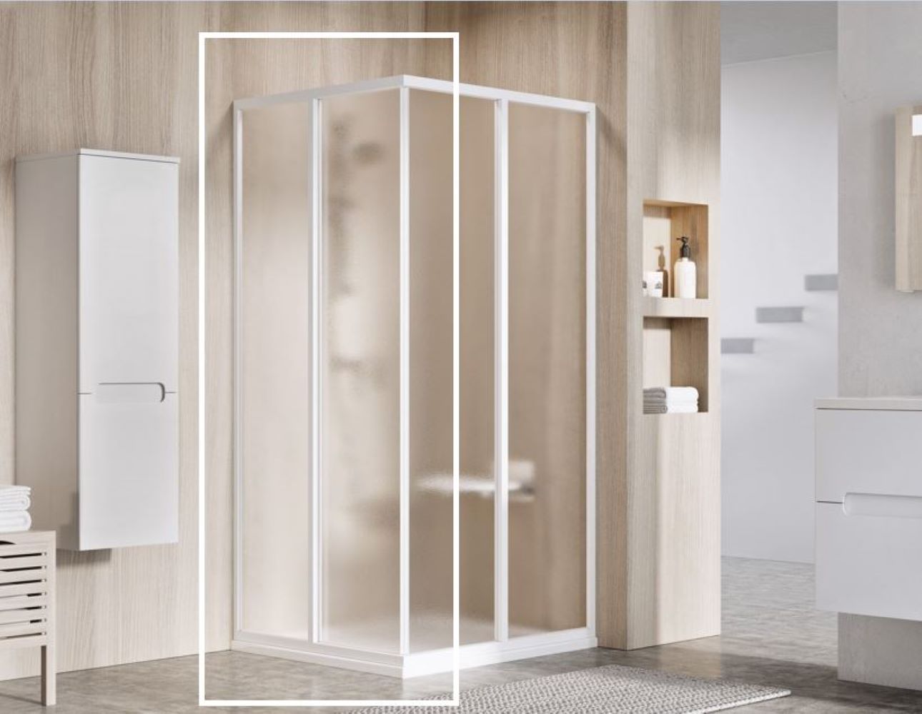 Ravak Supernova Duschtüren 80 cm Schiebe- weiß Glanz/ 14V401O2ZG