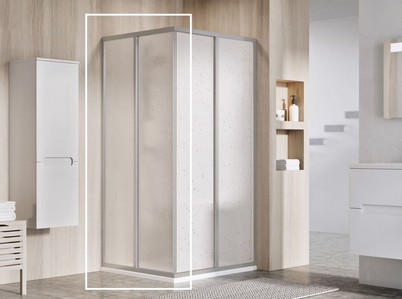 Ravak Supernova Duschtüren 100 cm Schiebe- satin Matte/Polystyrol 14VA0UO211