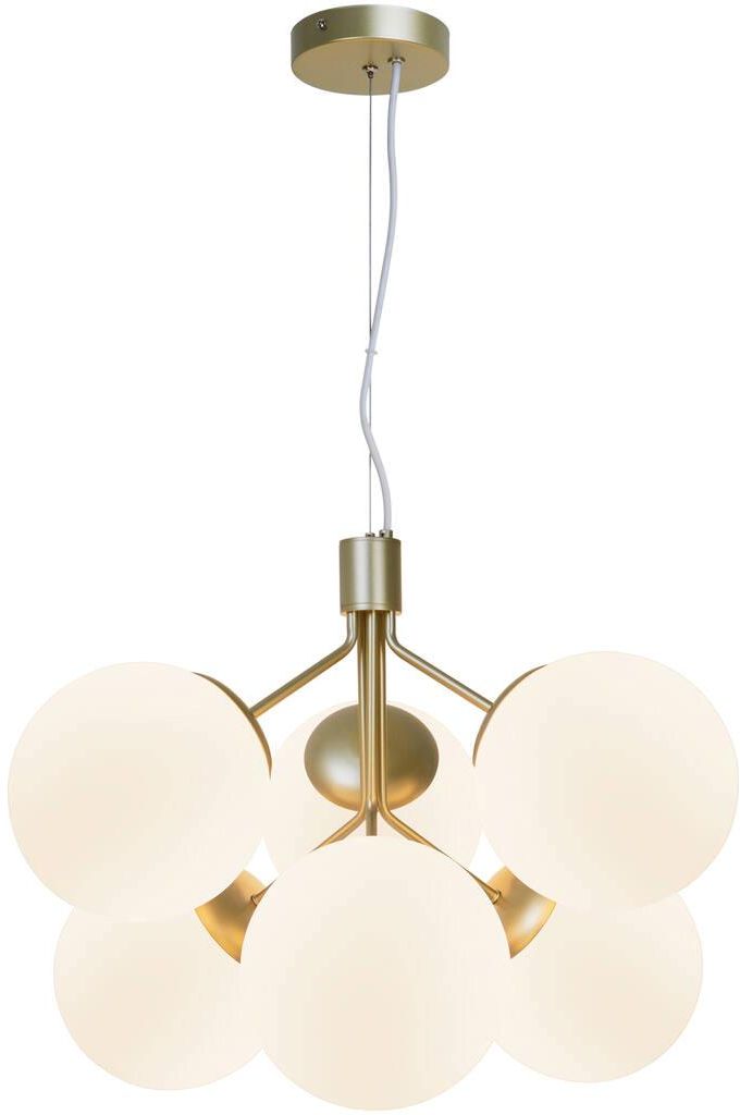 Nordlux Ivona Pendelleuchte 6x28 W weiß-messing 2112163035