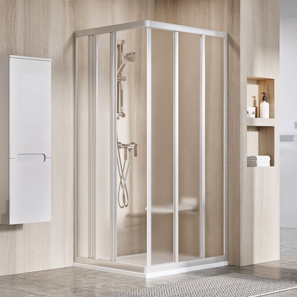 Ravak Supernova Duschtüren 75 cm Schiebe- satin Matte/Glas mit Muster 15V30UR2ZG