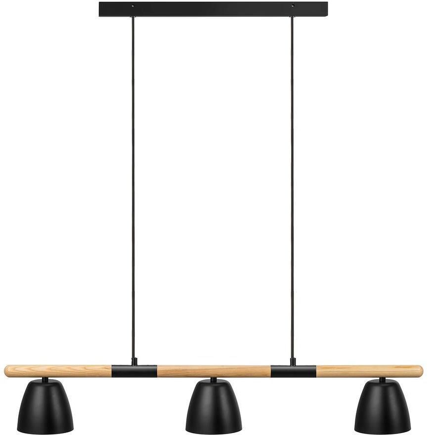 Nordlux Theo Pendelleuchte 3x35 W schwarz-holz 2112603003