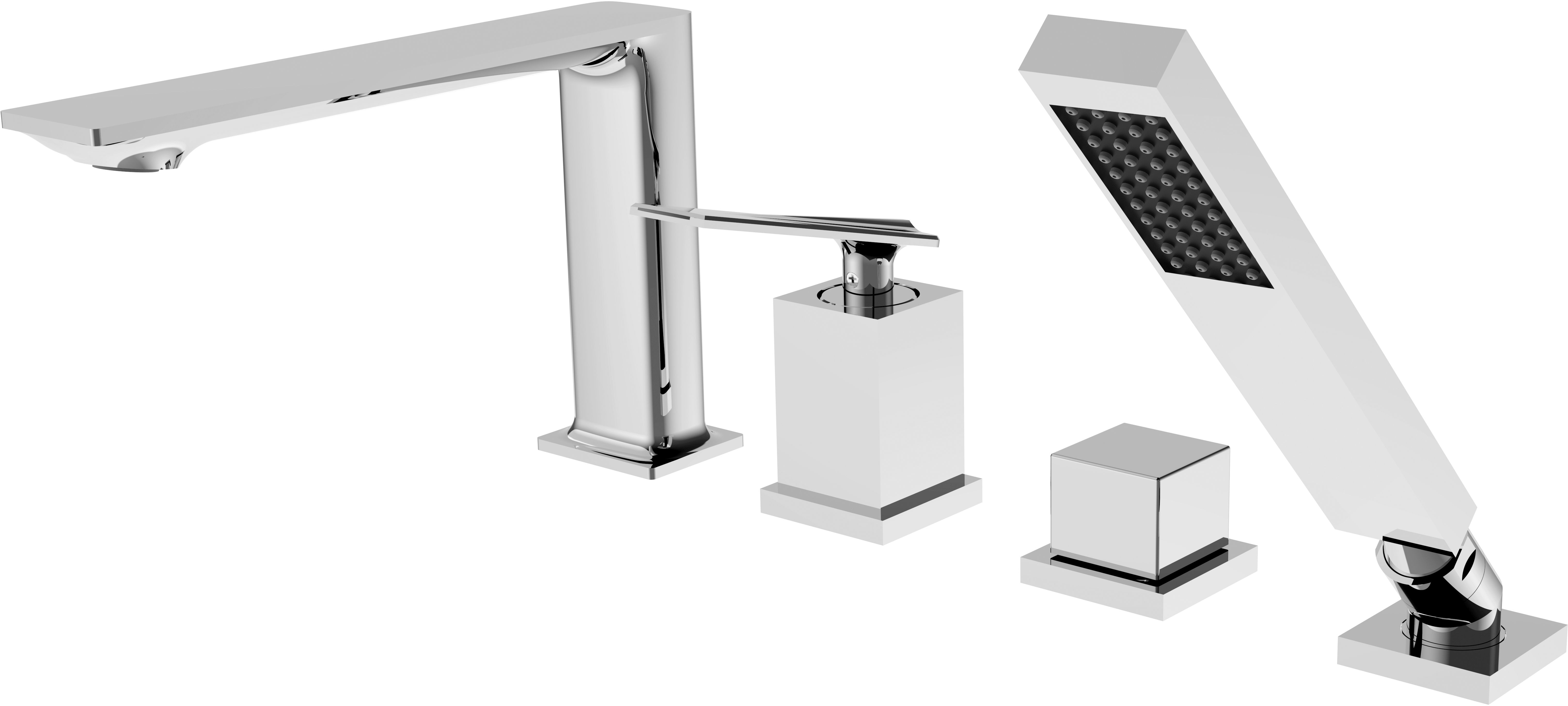 Besco Aspira badewannen- und duscharmatur awannenmontiert chrom BW-A4-CH