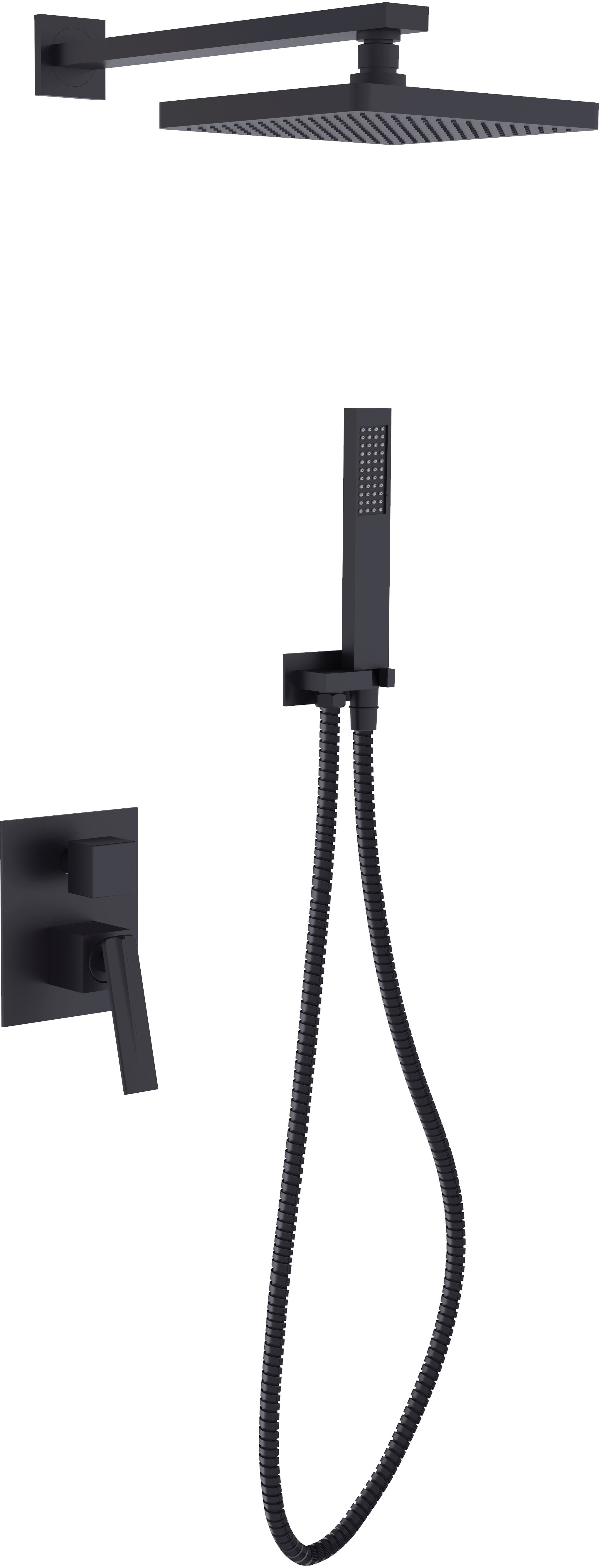 Besco Aspira Duschset Unterputz schwarz BP-AI-CZ