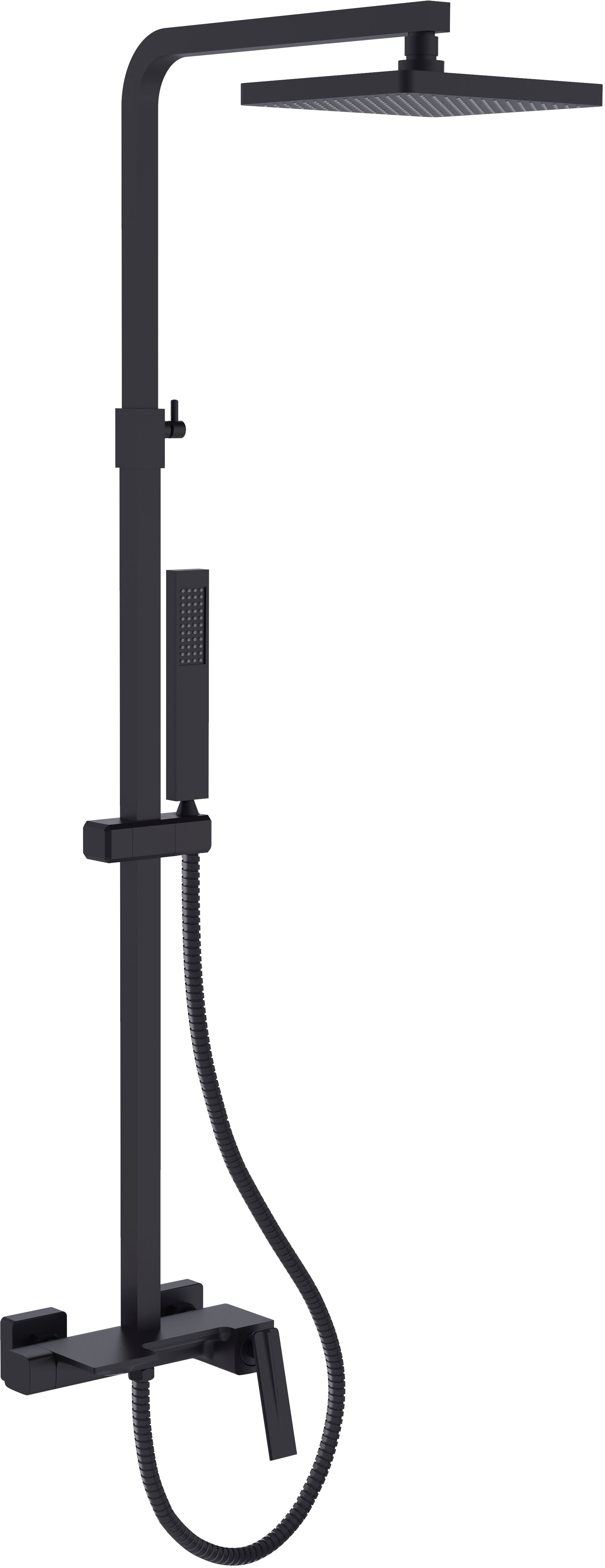 Besco Aspira Duschset Wandmontage schwarz BP-AN-CZ