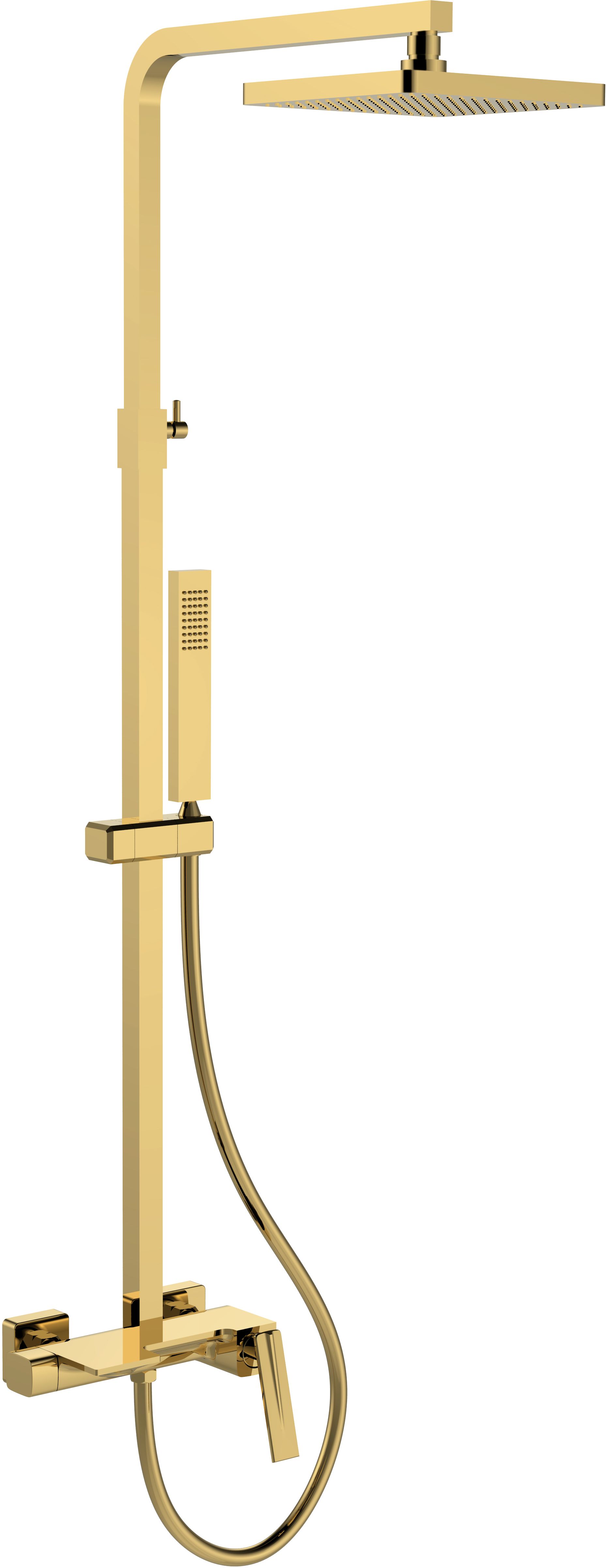 Besco Aspira Duschset Wandmontage gold BP-AN-ZL