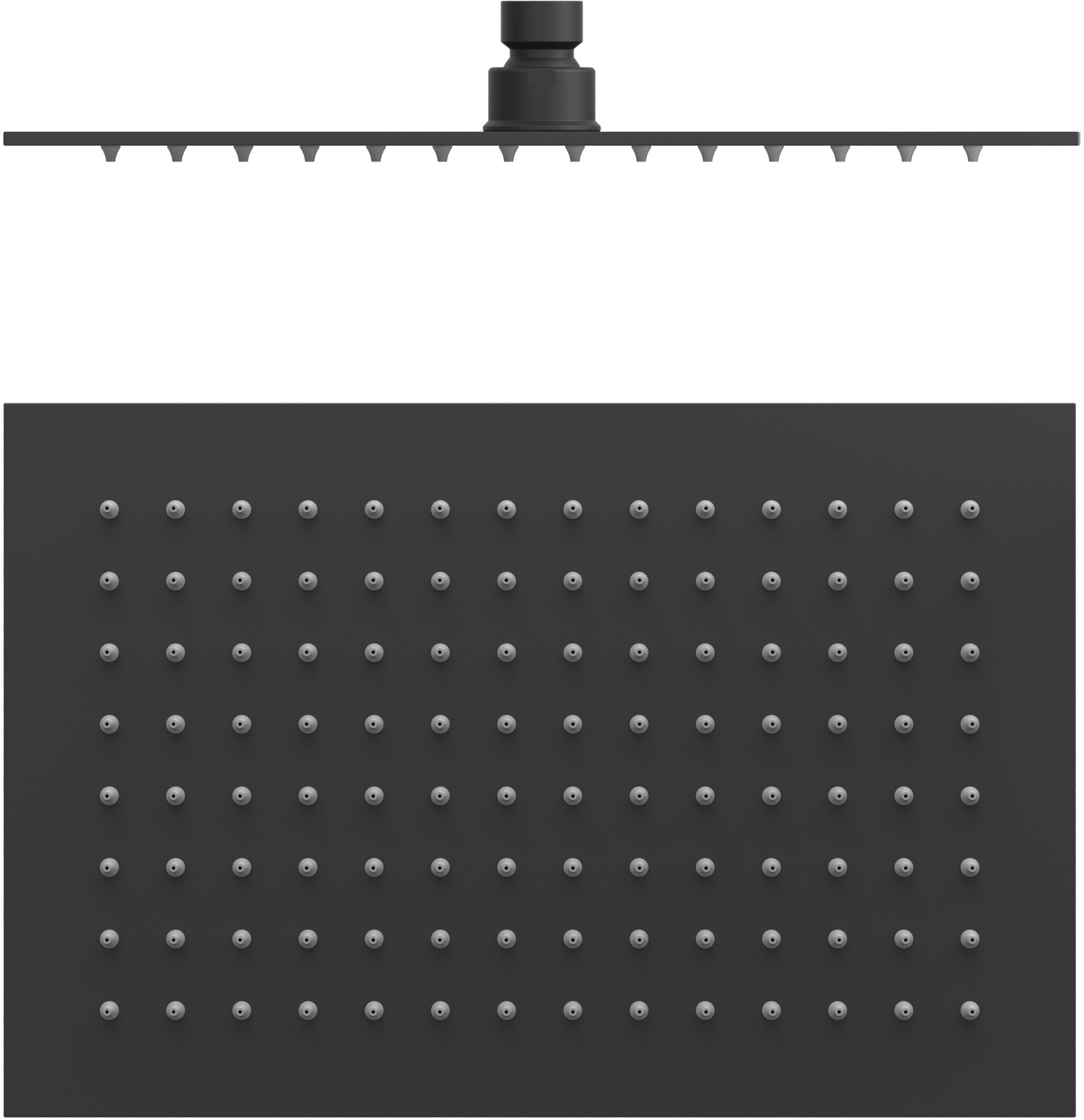 Tres Kopfbrause 30x20 cm rechteckig schwarz 134315007NM