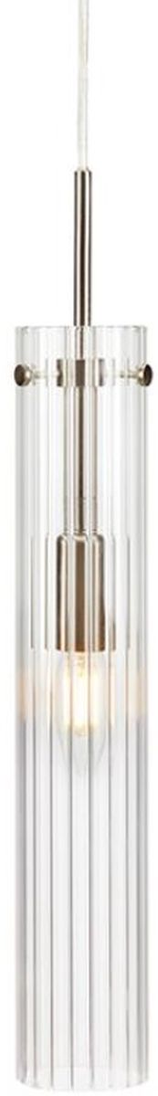 Markslöjd Tubo Pendelleuchte 1x40 W stahl-transparent 108112