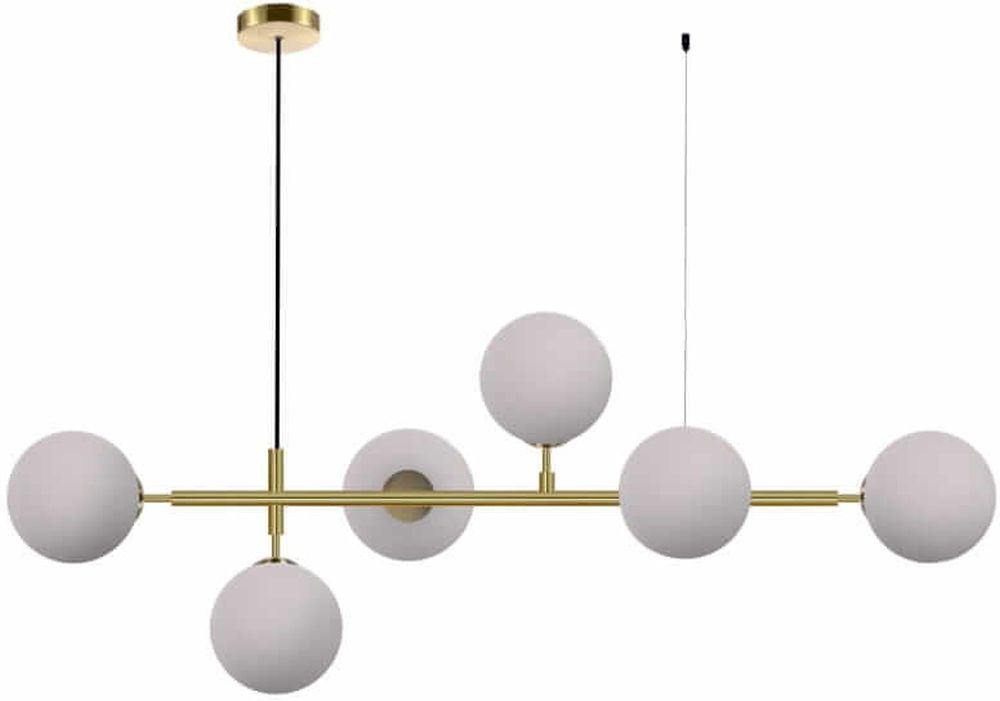 Light Prestige Alisa Pendelleuchte 6x40 W weiß-gold LP-005/6PWH