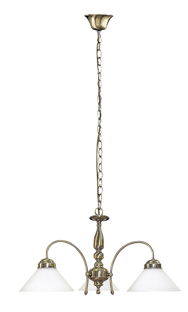 Rabalux Marian Pendelleuchte 3x60 W weiß-messing 2703