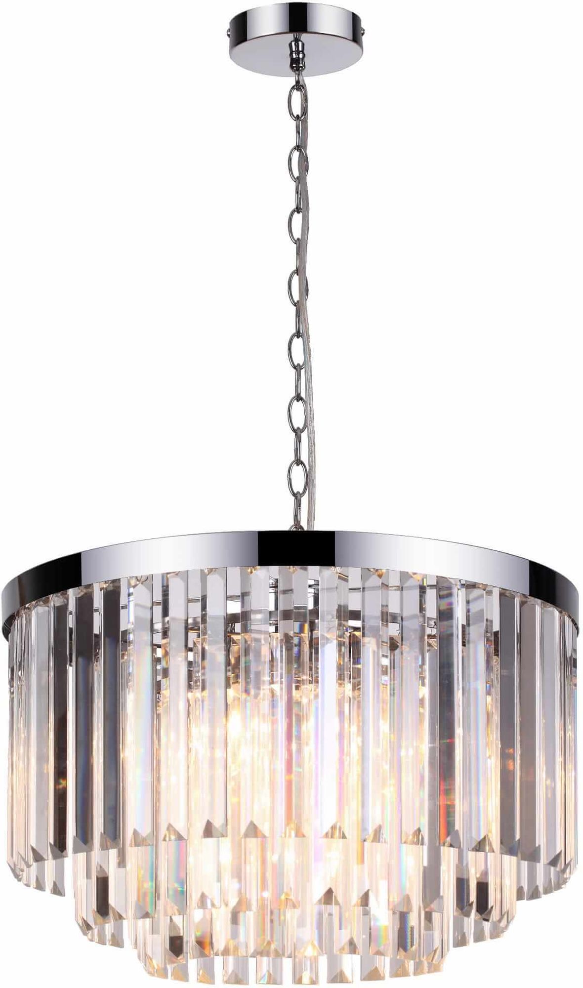Light Prestige Vetro Pendelleuchte 5x60 W chrom-transparent LP-2910/5P