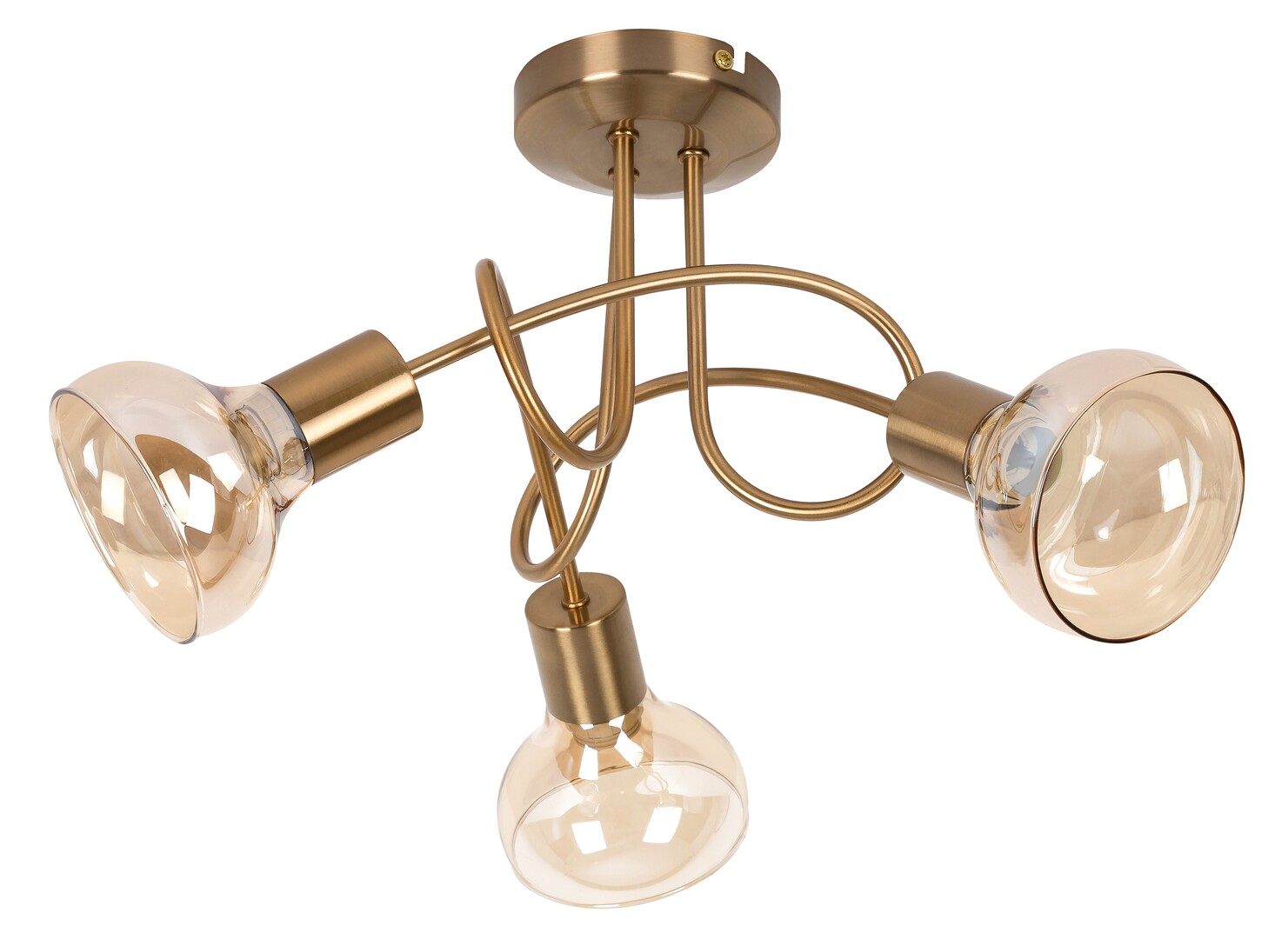 Rabalux Holly Deckenlampe 3x40 W messing-bernstein 5548