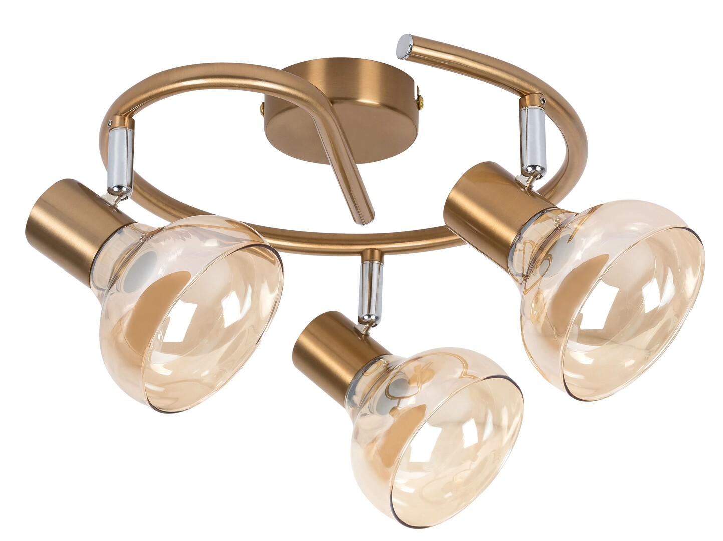 Rabalux Holly Deckenlampe 3x40 W messing-bernstein 5549