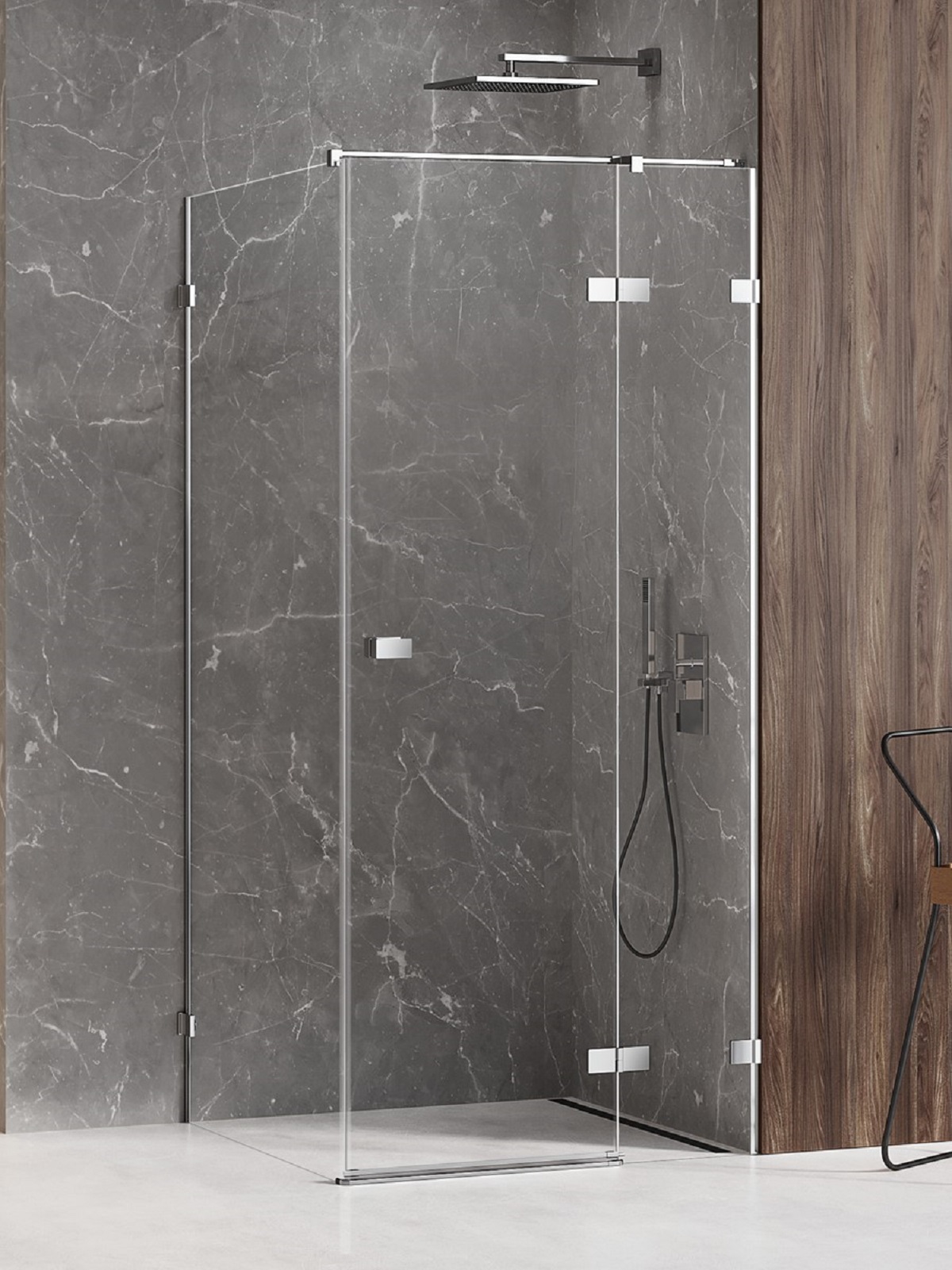 New Trendy Avexa Dusche 120x80 cm rechteckig chrom Glanz/durchsichtiges Glas EXK-1506