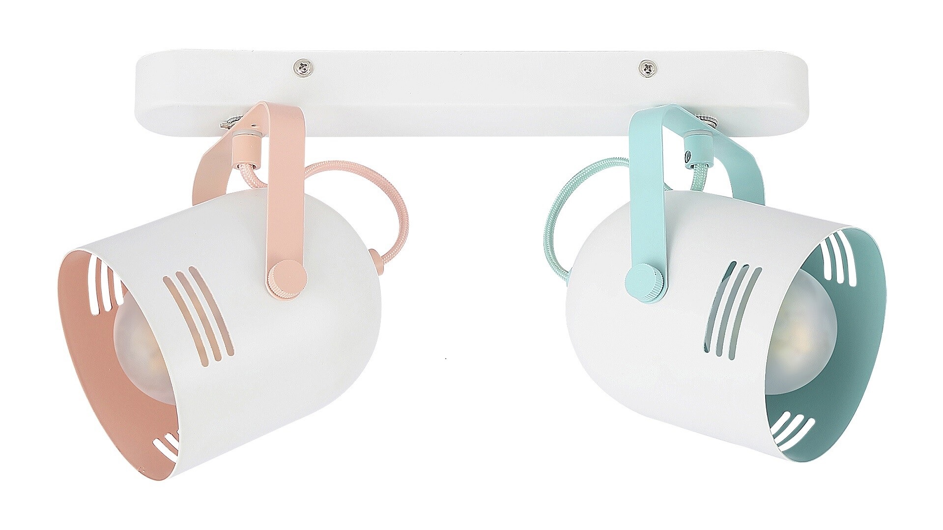 Rabalux Minuet Deckenlampe 2x40 W weiß-rosa-minze biała/miętowa/różowa7013