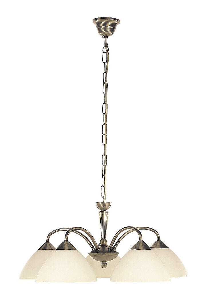 Rabalux Regina Pendelleuchte 5x40 W messing-cremig 8175