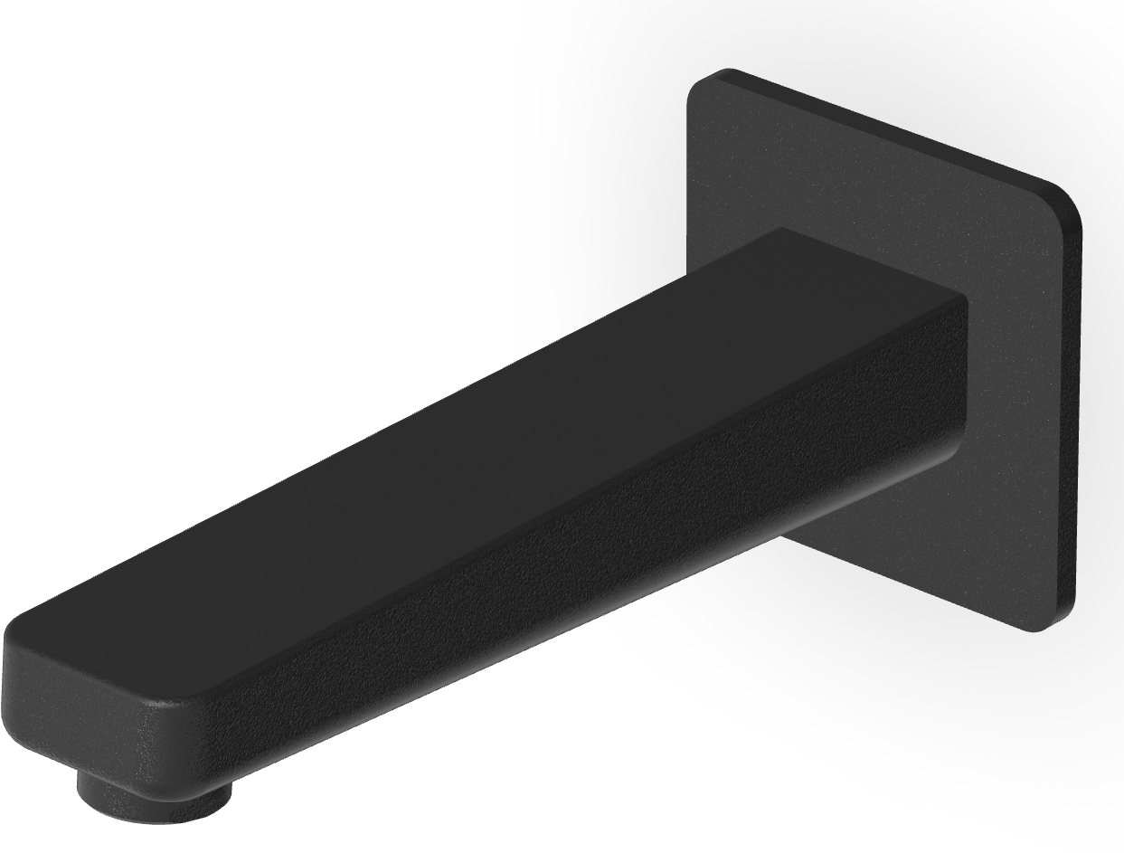 Zucchetti Jingle Auslauf für Badewannenarmatur für Badewanne schwarz Z92198.N1