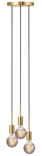 Nordlux Paco Pendelleuchte 3x40 W messing 2112063035