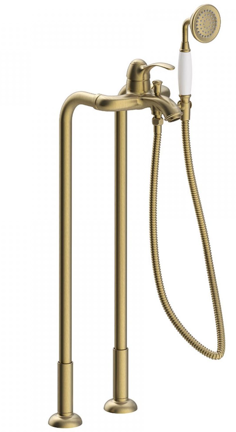 Tres Clasic-Tres Badewannen- und Duscharmatur freistehend || 24219402LM