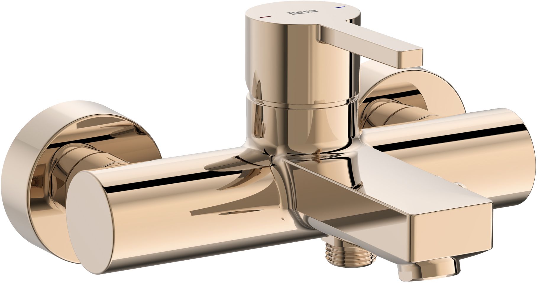 Roca Naia Rose Gold Badewannen- und Duscharmatur Wandmontage || A5A0296RG0