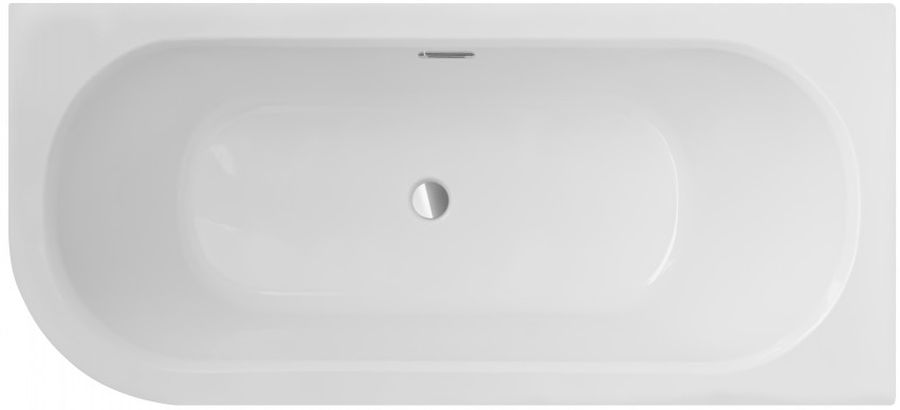 Besco Avita Slim+ Schlanke Eckbadewanne 150x74.5 cm rechtsseitig weiß #WAV-150-NPP