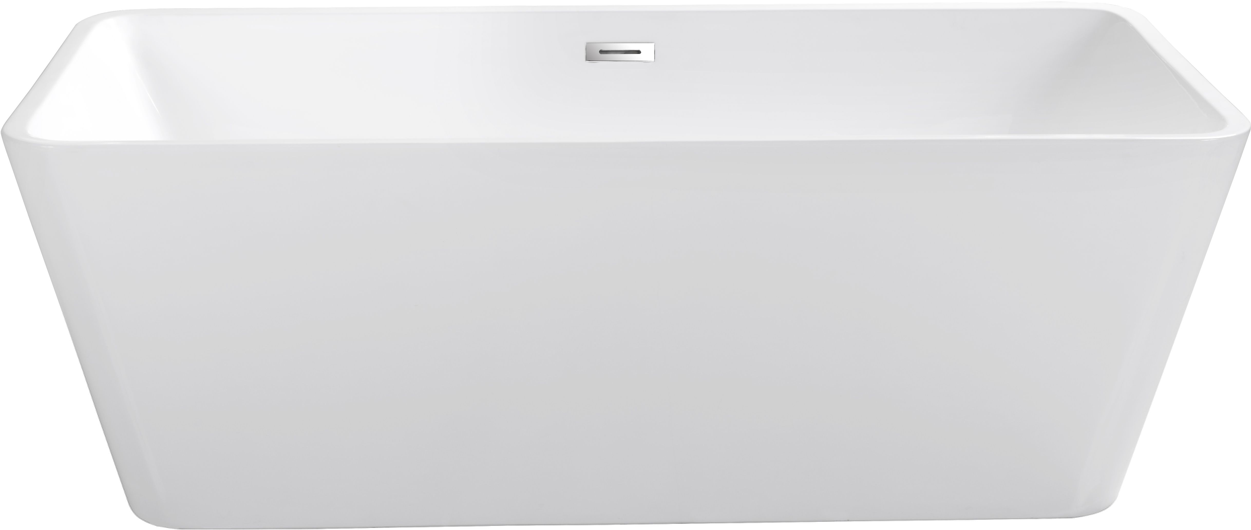 Besco Evita Freistehende Badewanne 160x80 cm rechteckig weiß #WAS-160-E