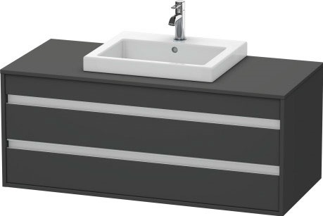 Duravit Ketho Kabinett 120x55x49.6 cm Unterschrank hängend graphit KT675604949