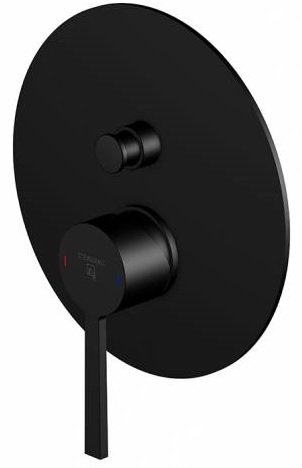 Steinberg 260 Badewannen- und Duscharmatur Unterputz schwarz 26021033S