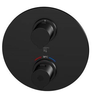 Steinberg 100 Badewannen- und Duscharmatur Unterputz mit Thermostat schwarz 10041333S