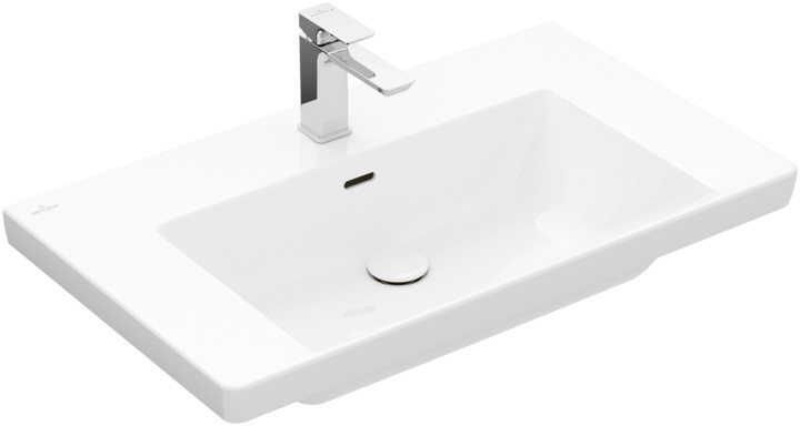 Villeroy & Boch Subway 3.0 Waschbecken 100x47 cm rechteckig Klassisch-Möbel weiß 4A70A501