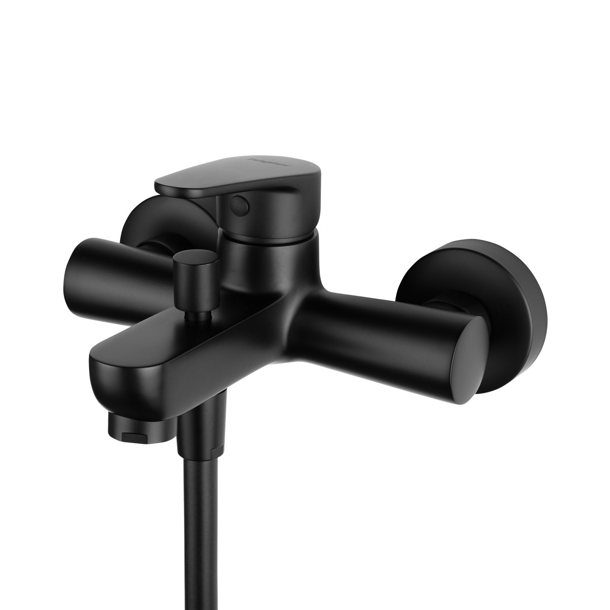 Hagser Della Badewannen- und Duscharmatur Wandmontage schwarz HGR90000034